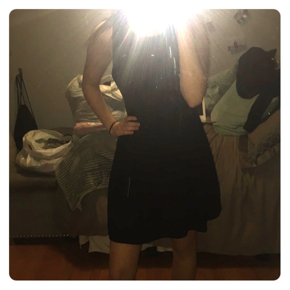 Sparkly black dress